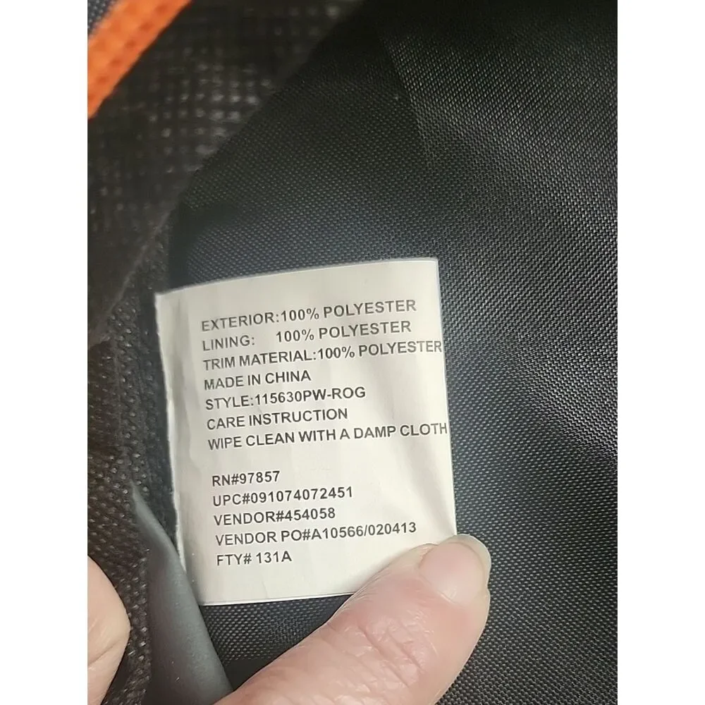 East Sport Gray and Orange Backpack - Durable Everyday Bag